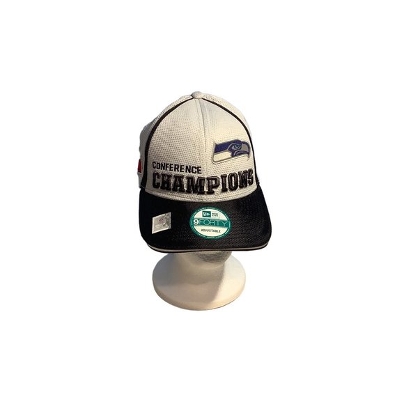 New Era Seattle Seahawks Hat 9FORTY NFC Conference Champions Adjustable NFL - Picture 6 of 9
